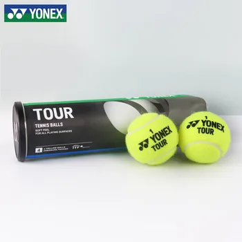 20 штук YONEX, 4 упаковки, тренировочный теннисный матч, высокая эластичность и выносливость, мяч специального давления TB-TR4 желтого цвета