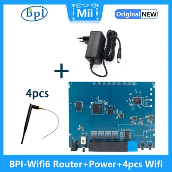 Banana Pi BPI-Wifi 6 TR6560 + TR5220 Wifi SOC Двухъядерный ARM cortec A9 Встроенный 5GE PHY RGMII Поддерживает маршрутизационную плату 6 GE MACs