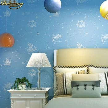 beibehang papel de parede 3D Современные синие обои с 3D фантазийным созвездием для детской комнаты, обои для домашнего декора, комнаты для мальчиков и девочек