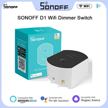 SONOFF D1 Wifi Диммер Выключатель Света Alexa Google Home DIY Smart Switch eWeLink APP Voice RM433 RF Пульт дистанционного Управления