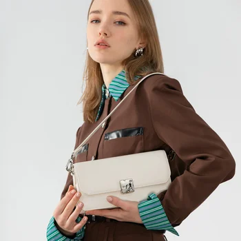 VENOF 2023, Новая женская роскошная брендовая модная дизайнерская сумка из мягкой кожи, Классический кошелек на плечо, Маленькая квадратная сумка Высокого качества
