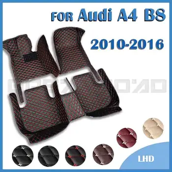 Автомобильные коврики для AUDI A4 B8 Хэтчбек/Avant/Седан 2010 2011 2012 2013 2014 2015 2016 Пользовательские накладки для ног автомобильный ковер