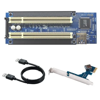 Адаптер PCI-E для двойной карты расширения PCI ASM1083, поддержка карты захвата, Золотая налоговая карта, Звуковая карта, параллельная карта