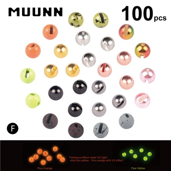 Вольфрамовые бусины MUUNN с прорезями 2,0-3,8 мм, материал для завязывания мух, Многоцветные крючки для форели, окуня, сома, Самодельные Снасти для ловли нахлыстом