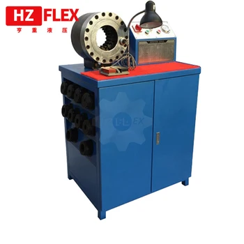 Гидравлический обжимной станок для шлангов HZ-50 автоматическая машина для обжима шлангов с рабочим столом