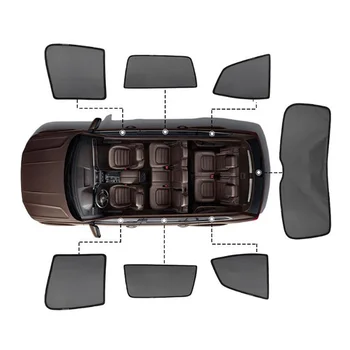 Для Audi Q7 2007 2008 2010 2013 2015 Автомобильный солнцезащитный козырек, Сетчатый занавес, Боковое окно, солнцезащитный козырек, крышка для защиты от ультрафиолетового излучения
