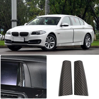 для BMW 5 серии 2014-2017, рисунок из АБС-волокна/хром, Кнопки памяти автомобильных дверных сидений, Наклейки для навигации, автомобильные аксессуары
