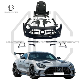 Для Mercedes-Benz AMG GT GTC GTS BS Стиль Большая Обволакивающая Передняя Перекладина Задняя Перекладина Боковая Юбка Задняя Крышка Обвес Капот 2015-UP