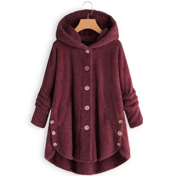 Зимнее пальто 2022 года, леопардовое пальто, женская куртка с капюшоном на пуговицах, Карманами, женские пальто, женская теплая ткань