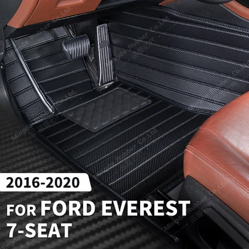 Изготовленные На заказ Коврики из Углеродного волокна Для Ford Everest 7-Seat 2016 2017 2018 2019 2020, Ковер для Ног, Аксессуары для интерьера Автомобиля