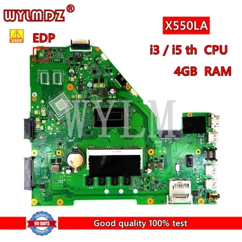 Используемая Материнская плата X550LA i3/i5 4th CPU 4GB RAM Для Asus A550L X550LD R510L X550LC X550L X550 Тест материнской платы ноутбука OK