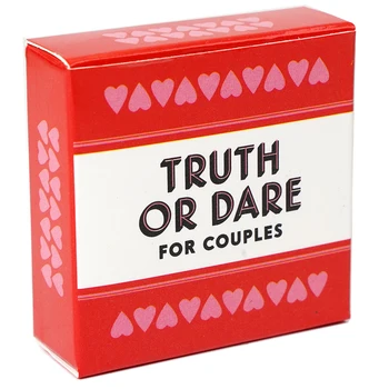 Карточная игра Английская версия The Couple's Truth or Dare Dinner Party Питьевая Карточная игра Подходит для пар Настольные игры