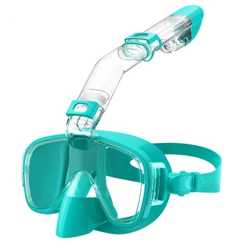 Маска для дайвинга, складная маска для подводного плавания с защитой от запотевания, набор масок для подводного плавания с полностью сухой верхней частью для свободного плавания, Профессиональное снаряжение для подводного плавания, Взрослые дети