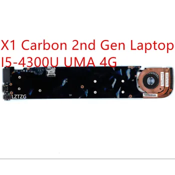 Материнская плата Для Ноутбука Lenovo ThinkPad X1 Carbon 2nd Gen Mainboard I5-4300U UMA 4G 00HN765 04X6405 04X5588 00HN777 00UP975