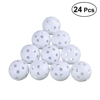 мячи для гольфа 24шт Портативные Маленькие Пластиковые Тренировочные Мячи для Тренировок