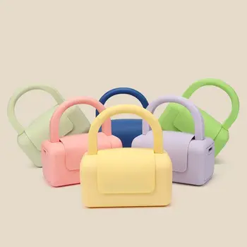 Новая женская сумка-мессенджер, маленькая и нежная портативная сумка через плечо, модная детская сумочка для переодевания ярких цветов