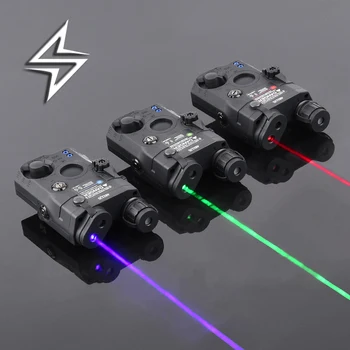 Охотничий Лазерный Прицел WADSN PEQ-15 Красный Зеленый Синий 200-Люменный светодиодный фонарик Подходит Для 20-миллиметровой планки Пикатинни