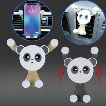 Персонализированная подставка для телефона с гравитационным датчиком Panda, подставка для мобильного телефона, автомобильный держатель для телефона и GPS, Поддержка Вращения для iPhone 13