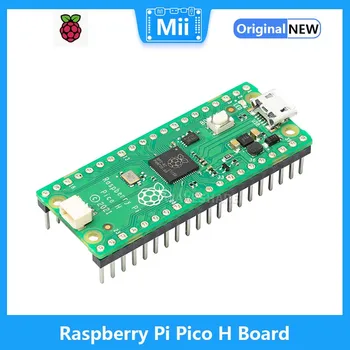 Плата микроконтроллера Raspberry Pi Pico H на базе официального двухъядерного процессора RP2040 264 КБ SRAM