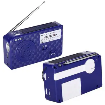 Портативный погодный радиоприемник Power Bank, Солнечное радио оповещения о погоде 500 мА, легкое солнечное радио с сигнализацией SOS, светодиодный фонарик AM/ FM