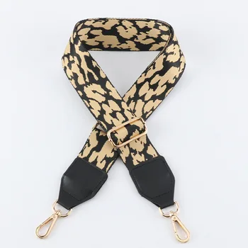 Пояс для Сумок для Женщин, Широкий Леопардовый Ремень на Плечо 5 см, Аксессуары для Вязания Крючком