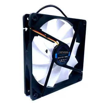 скользящий тихий малошумный 140 мм охлаждающий вентилятор 140*140*25 мм DC12V 0.30A (номинальный 0.18A) 880 об/мин 15DBA axial computer pc case cooler