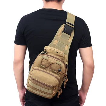 Спортивный рюкзак на открытом воздухе, тактические сумки через плечо, нагрудная сумка Molle, Дорожный Поход, Охота, треккинг, Рыбалка, Военный рюкзак