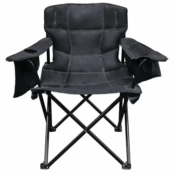 Спортивный четырехместный походный стул со встроенным кулером, твердый черный походный стул, Удочки, Походный стул, Удочка для ловли на живца Fi