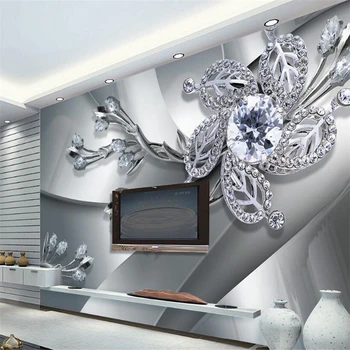 фотообои прохладная текстура металла ювелирные изделия ТВ фон стена гостевой 3D холл спальня фреска обои для стен 3 d из папье-маше