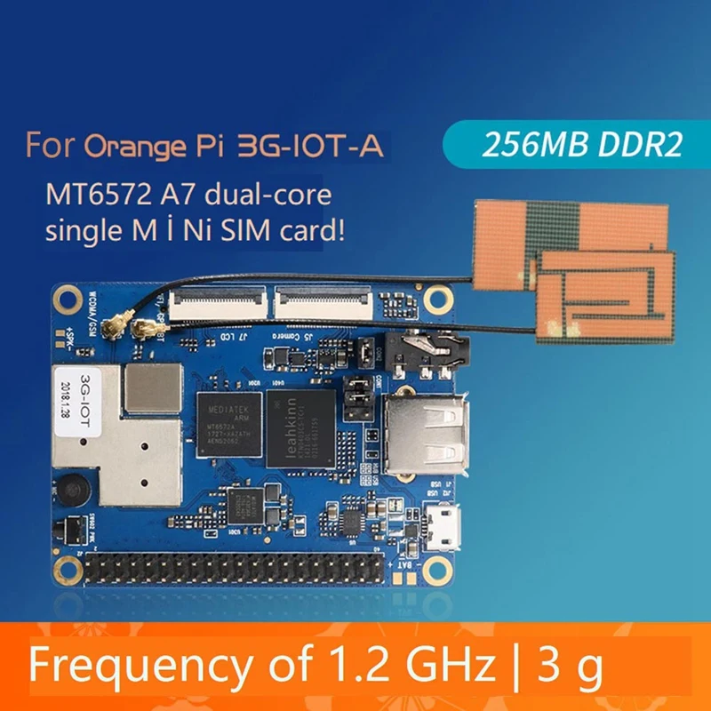 Для Orange Pi 3G-IOT-Плата разработки производителя с открытым исходным кодом объемом 256 МБ, 3G Модуль, Программирующий Микроконтроллер