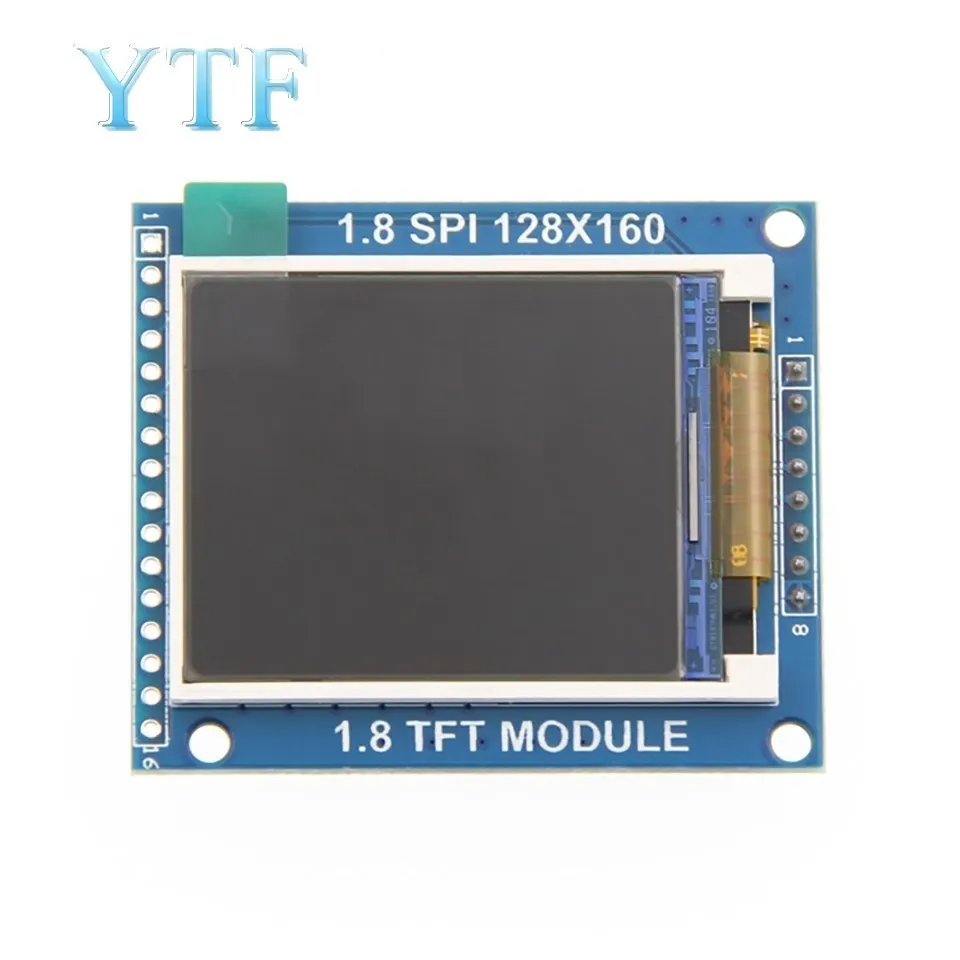 1,8-дюймовый TFT-модуль ЖК-дисплей с объединительной платой печатной платы SPI, только последовательный порт 4 ввода-вывода
