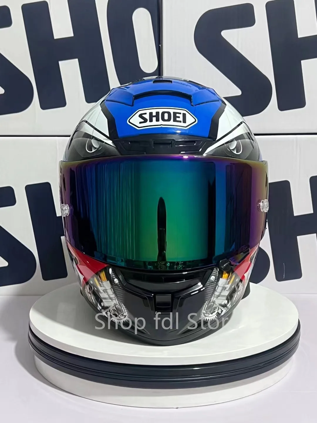 Шлем SHOEI X14 X-Четырнадцать R1 60th Anniversary Edition Синий Шлем Полнолицевой Гоночный Мотоциклетный Шлем Casco De Motocicle ECE