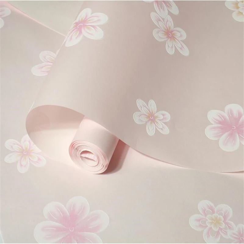 beibehang Розовый пасторальный цветок нетканые материалы обои для стен 3 d papel de parede 3d ТВ фон обои для домашнего декора