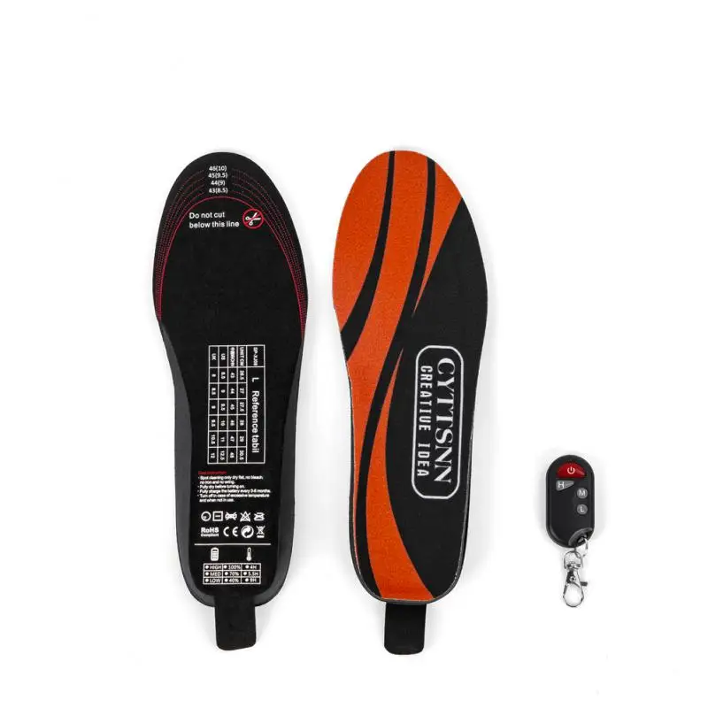 USB-стелька с подогревом, Перезаряжаемые Беспроводные Регулируемые Электрические Нагревательные Стельки для ног, грелка для ног, коврик для кемпинга, катания на лыжах 발열깔창