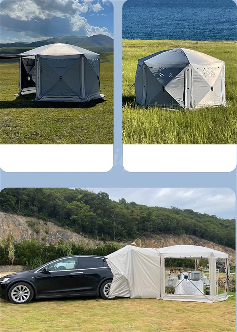 Автомобильный тент от солнца, Автомобильные палатки для кемперов SUV RV, Удлинитель для кемпинга, Универсальный навес, Путешествующая семья