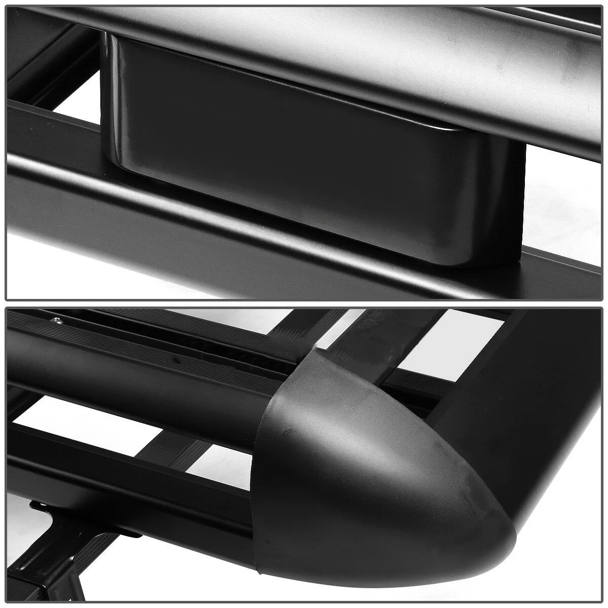 Утолщенный багажник на крыше автомобиля из алюминиевого сплава, двухслойная черная багажная рама, багажная корзина, Универсальный багажник на крыше